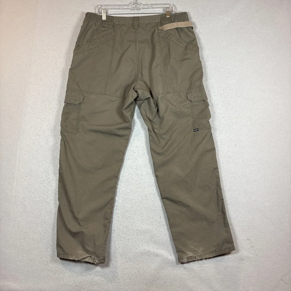 5.11 Tactical Series Cargo Pants Canvas Olive Double Knee Men's Size 38X32